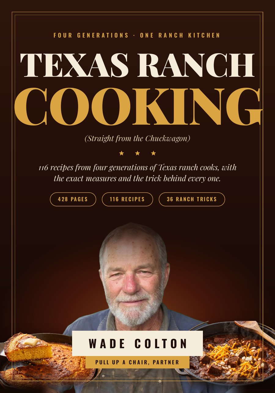 Texas Ranch Cooking by Wade Colton, book cover